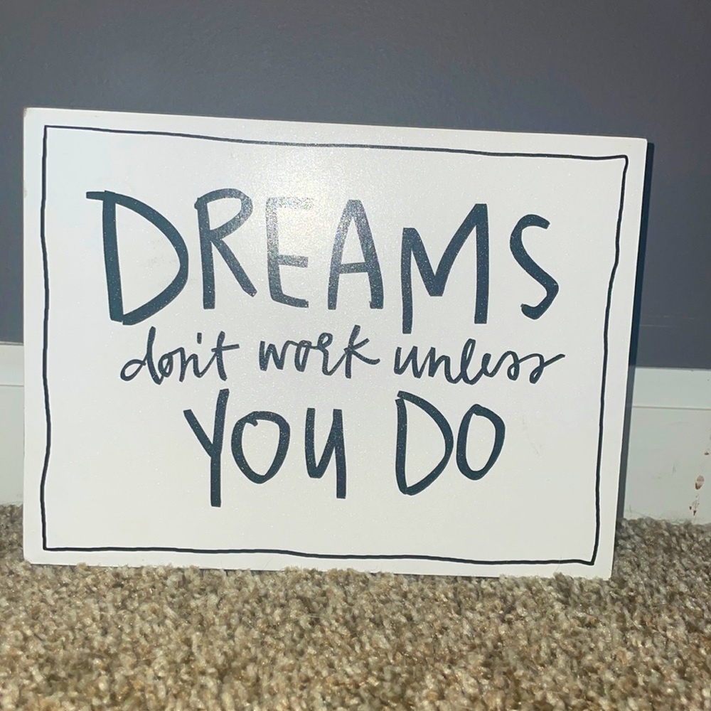 Hobby Lobby wall decor.